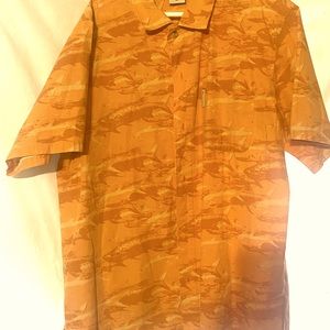 Men’s shirt sleeve orange shirt